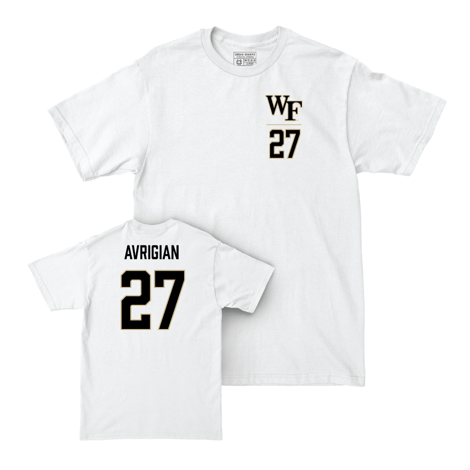 Wake Forest Field Hockey White Logo Comfort Colors Tee - Lilly Avrigian Small