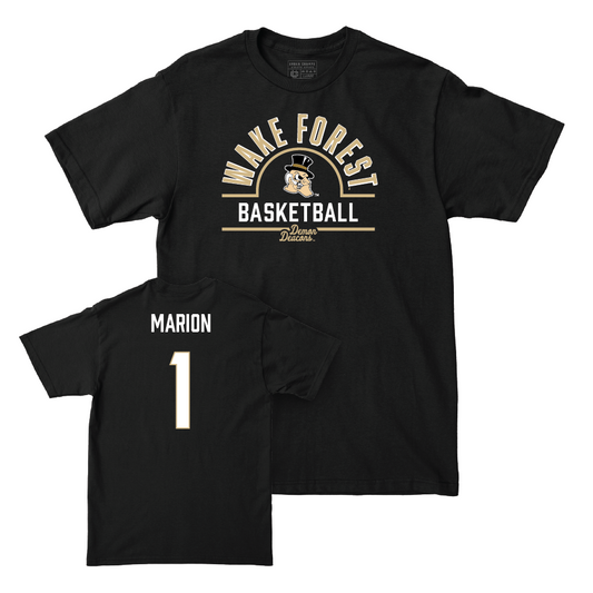 Wake Forest Men's Basketball Black Arch Tee - Marqus Marion Small