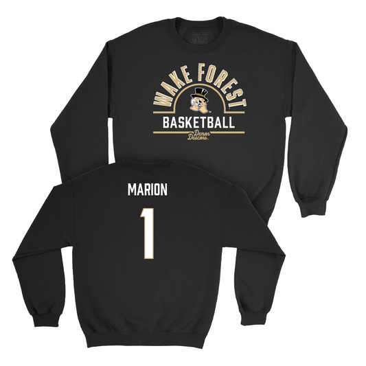 Wake Forest Men's Basketball Black Arch Crew - Marqus Marion Small