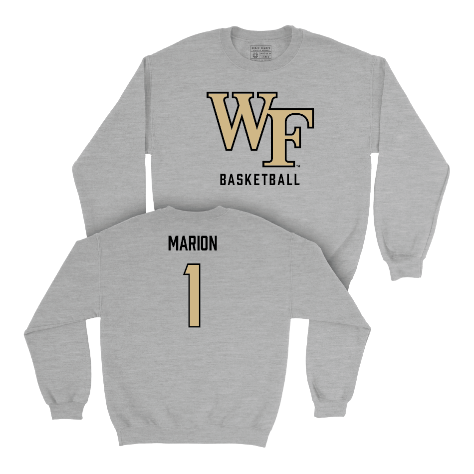 Wake Forest Men's Basketball Sport Grey Classic Crew - Marqus Marion Small