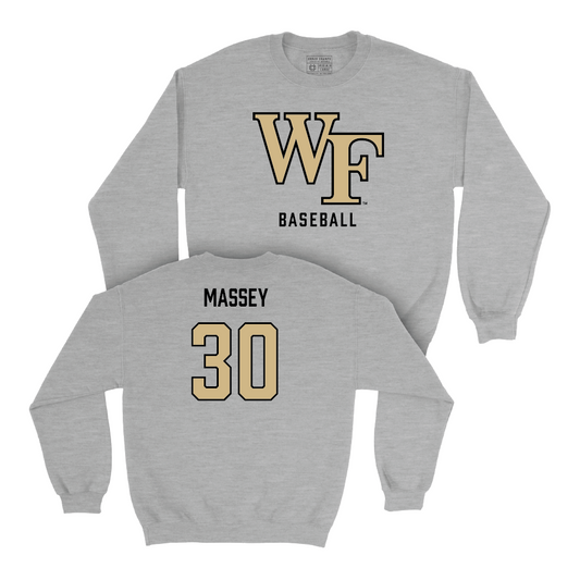 Wake Forest Baseball Sport Grey Classic Crew - Michael Massey Small