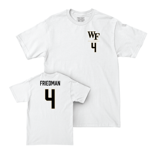 Wake Forest Field Hockey White Logo Comfort Colors Tee - Nathalie Friedman Small