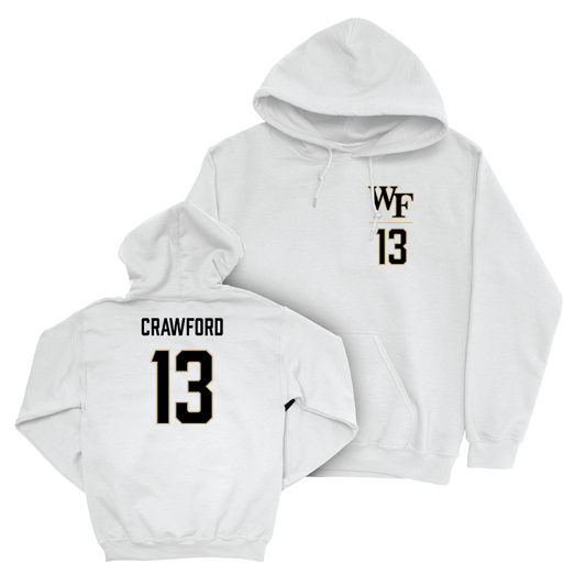 Wake Forest Women's Volleyball White Logo Hoodie - Paige Crawford Small