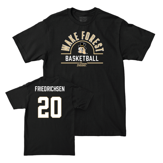 Wake Forest Men's Basketball Black Arch Tee - Parker Friedrichsen Small