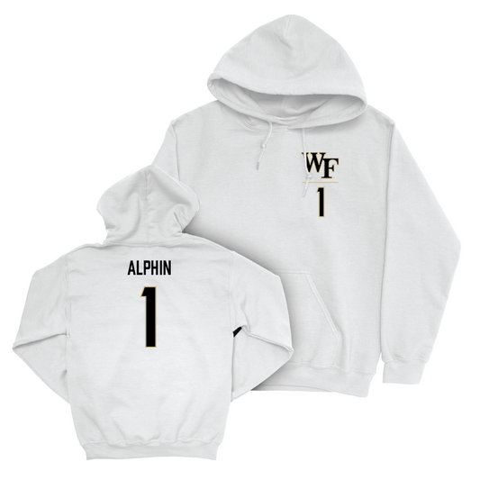 Wake Forest Men's Soccer White Logo Hoodie - Trace Alphin Small