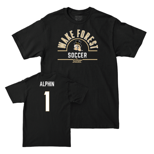 Wake Forest Men's Soccer Black Arch Tee - Trace Alphin Small