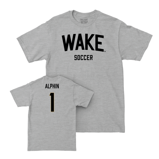 Wake Forest Men's Soccer Sport Grey Wordmark Tee - Trace Alphin Small