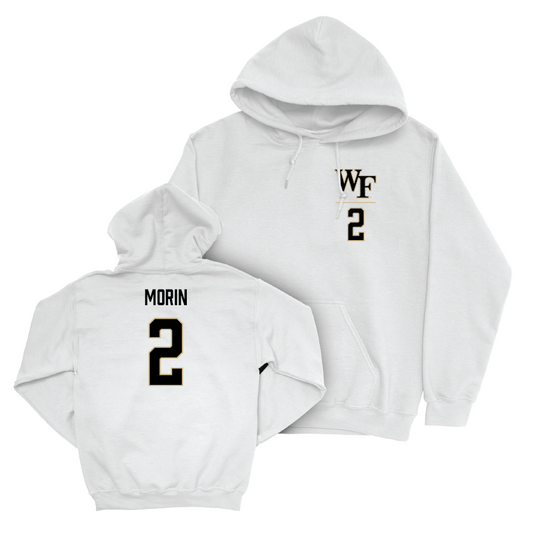 Wake Forest Football White Logo Hoodie - Taylor Morin Small