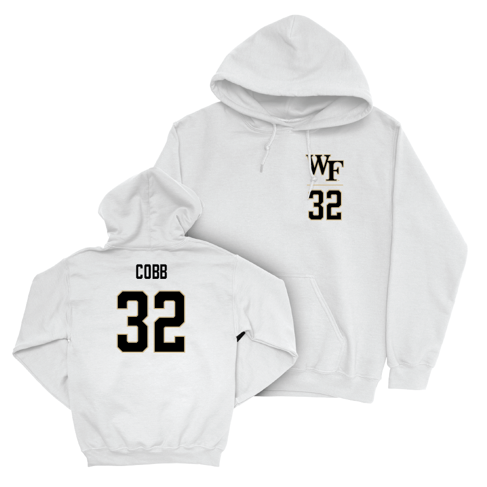 Wake Forest Football White Logo Hoodie - Will Cobb Small