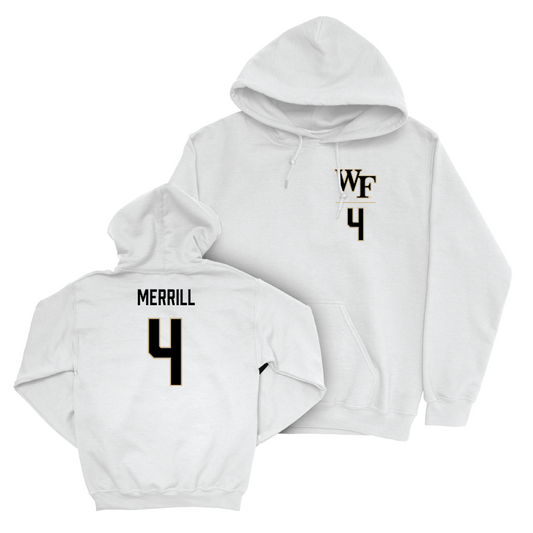 Wake Forest Football White Logo Hoodie - Walker Merrill Small