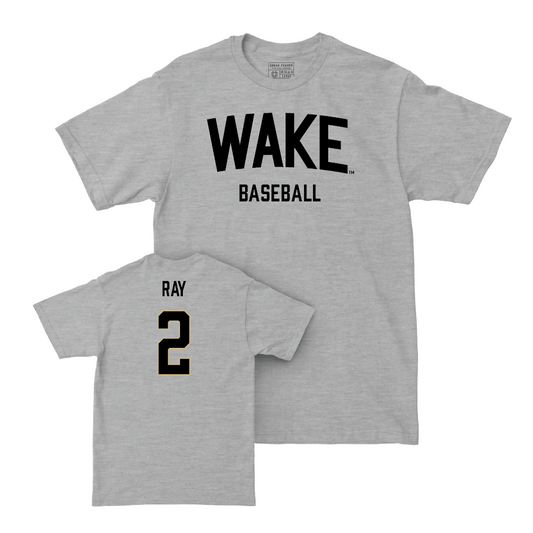 Wake Forest Baseball Sport Grey Wordmark Tee - William Ray Small