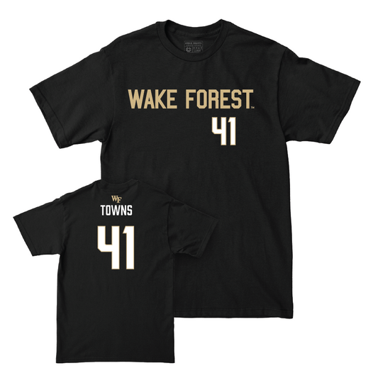 Wake Forest Football Black Sideline Tee - Will Towns Small