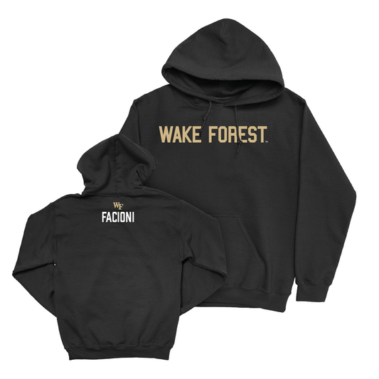 Wake Forest Men's Track & Field Black Sideline Hoodie - Zach Facioni Small