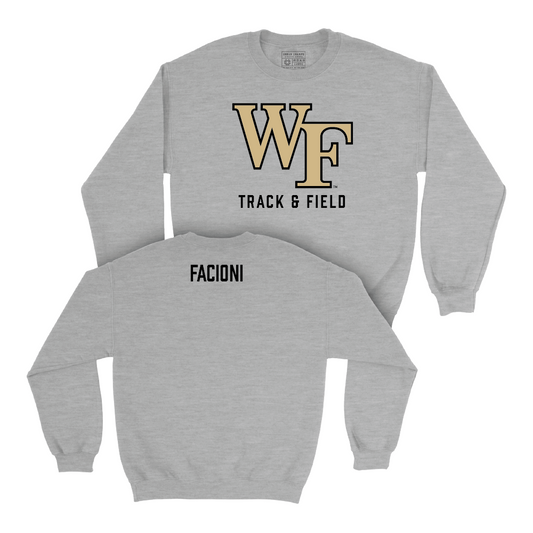 Wake Forest Men's Track & Field Sport Grey Classic Crew - Zach Facioni Small