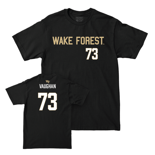 Wake Forest Football Black Sideline Tee - Zach Vaughan Small