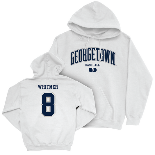 Georgetown Baseball White Arch Hoodie   - Marshall Whitmer