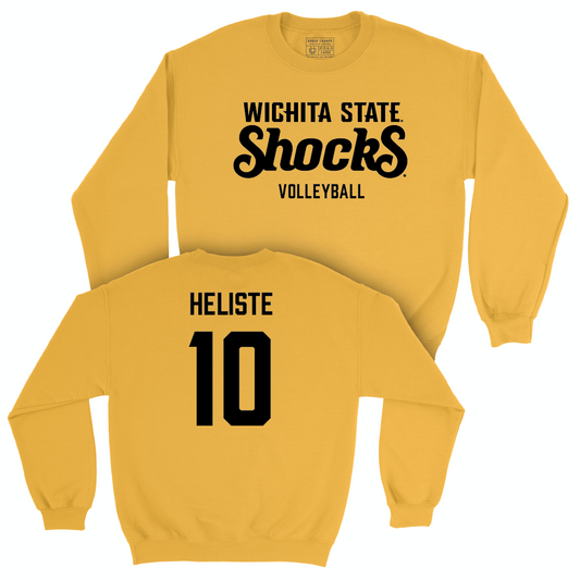 Wichita State Women's Volleyball Gold Shocks Crew - Annalie Heliste Small