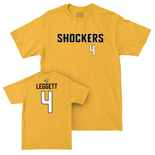 Wichita State Women's Volleyball Gold Shockers Tee - Brooklyn Leggett Small