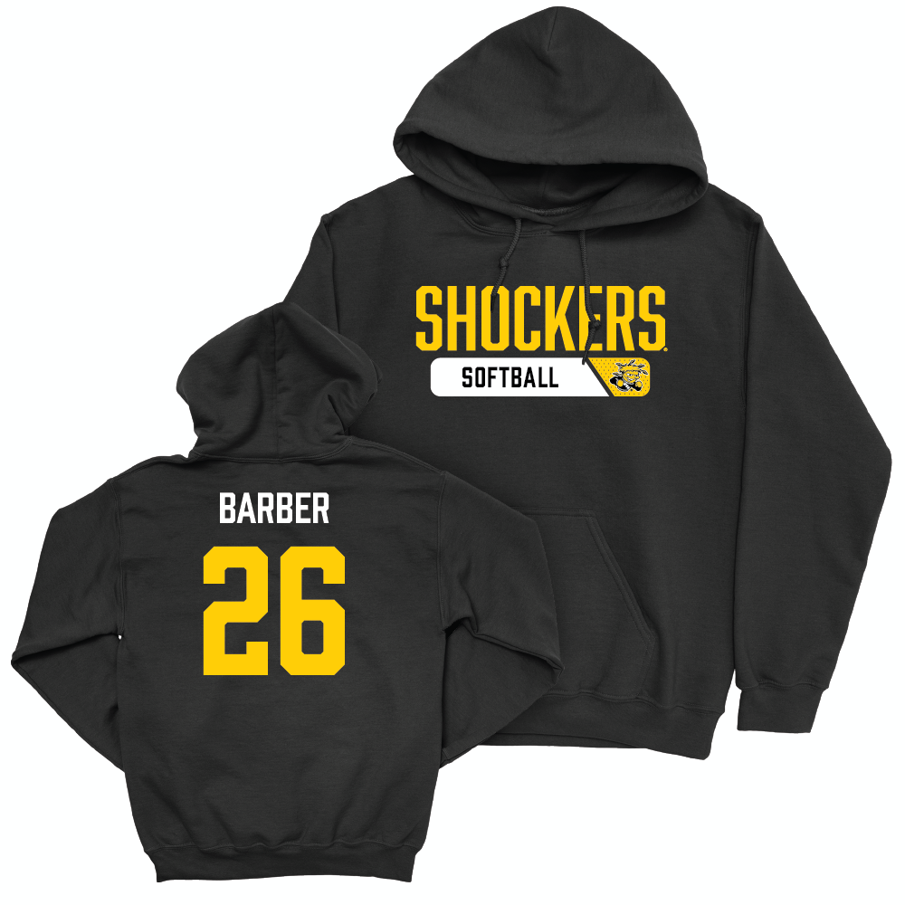 Wichita State Softball Black Staple Hoodie - Chloe Barber Small