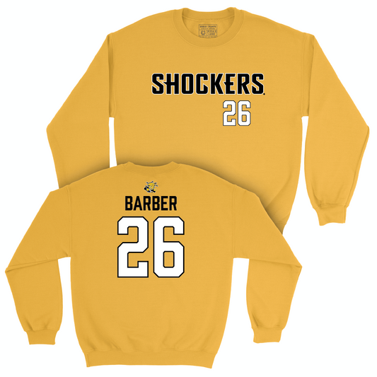 Wichita State Softball Gold Shockers Crew - Chloe Barber Small