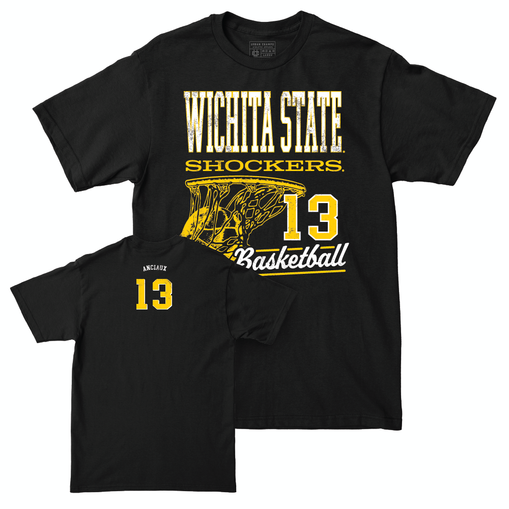 Wichita State Women's Basketball Black Hoops Tee - Ella Anciaux Small