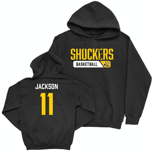 Wichita State Women's Basketball Black Staple Hoodie - Jordan Jackson Small