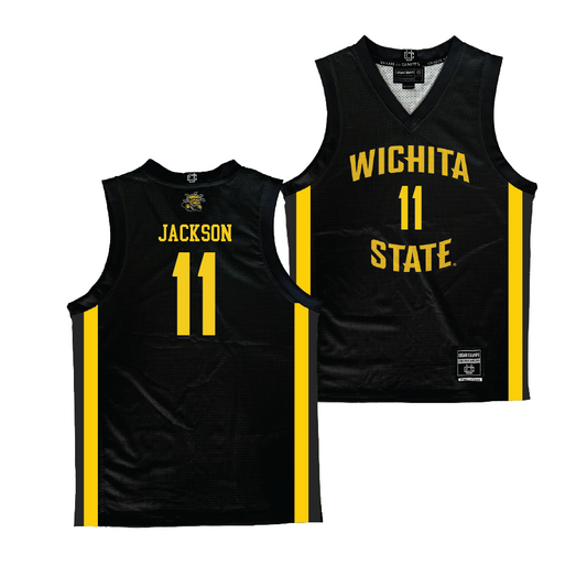 Wichita State Women's Basketball Black Jersey - Jordan Jackson | #11 Small