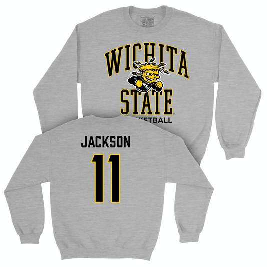 Wichita State Women's Basketball Sport Grey Classic Crew - Jordan Jackson Small
