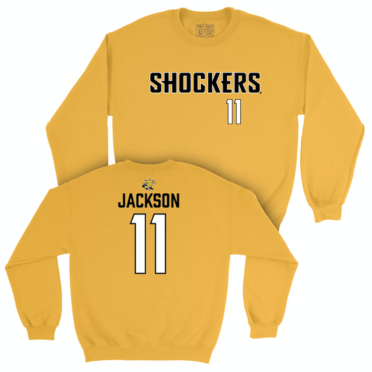 Wichita State Women's Basketball Gold Shockers Crew - Jordan Jackson Small