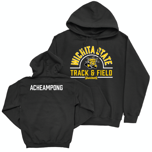Wichita State Men's Track & Field Black Arch Hoodie - Kelvin Acheampong Small