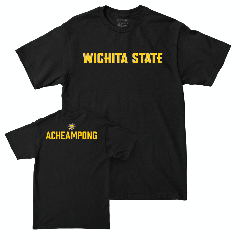 Wichita State Men's Track & Field Black Sideline Tee - Kelvin Acheampong Small