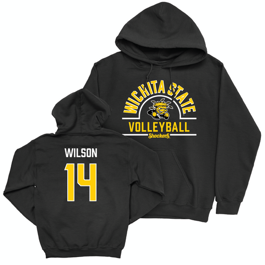 Wichita State Women's Volleyball Black Arch Hoodie - Maddie Wilson Small