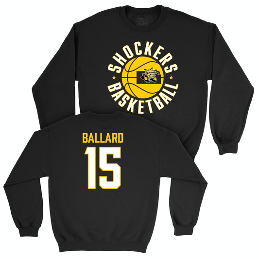 Wichita State Men's Basketball Black Hardwood Crew - Quincy Ballard Small