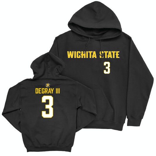 Wichita State Men's Basketball Black Sideline Hoodie - Ronnie DeGray III Small