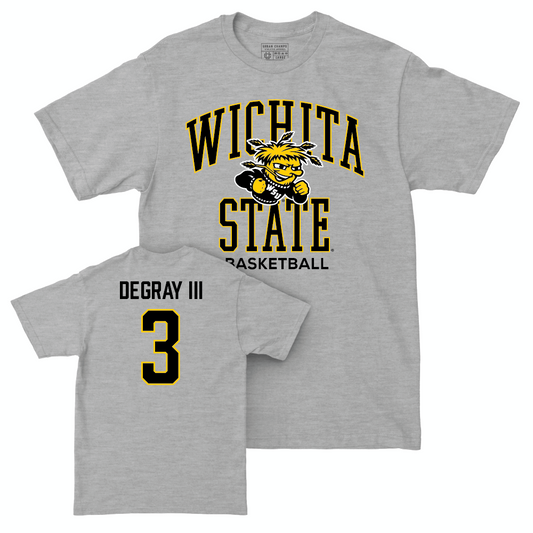Wichita State Men's Basketball Sport Grey Classic Tee - Ronnie DeGray III Small