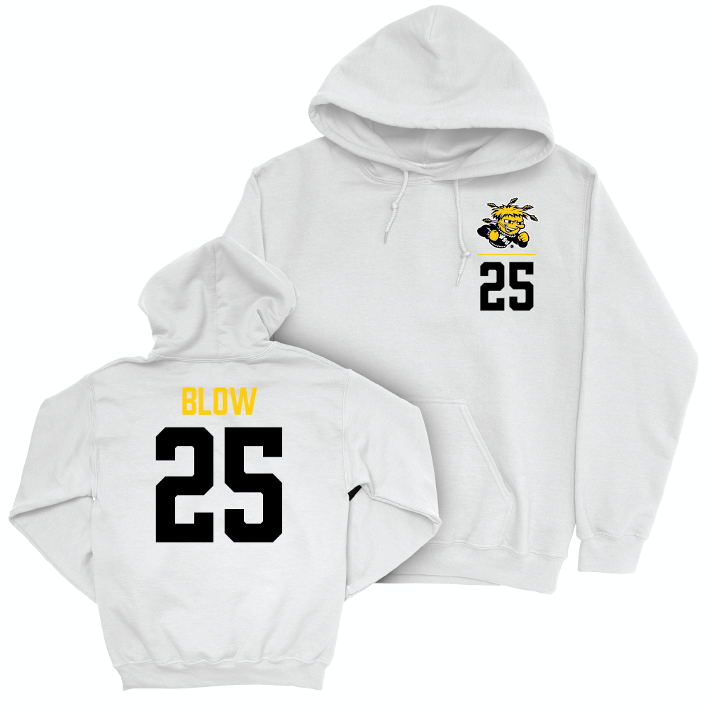 Wichita State Women's Basketball White Logo Hoodie - Salese Blow Small