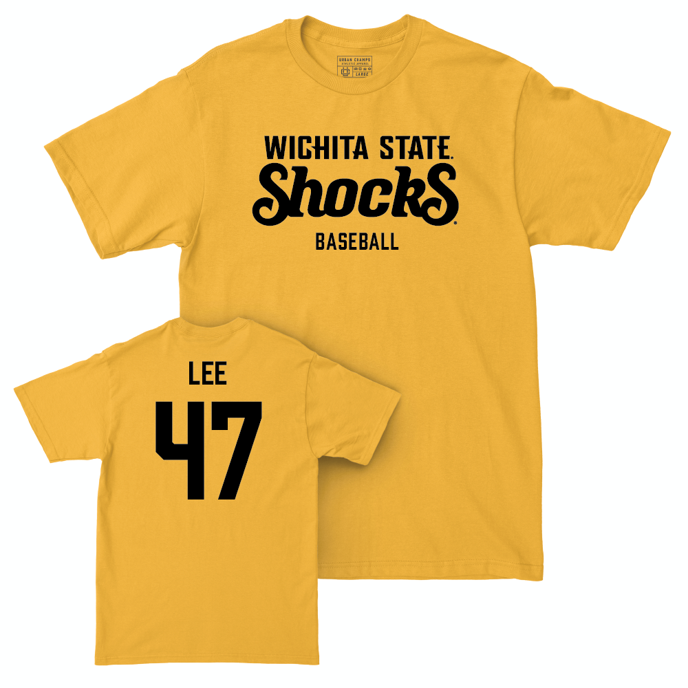 Wichita State Baseball Gold Shocks Tee - Trevor Lee Small