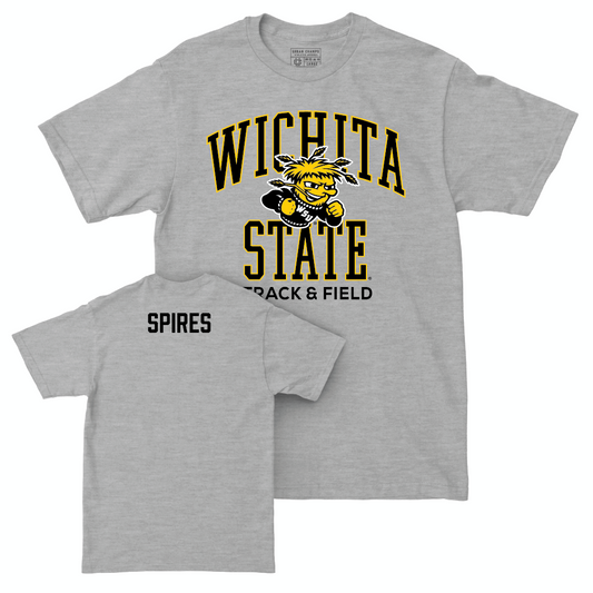 Wichita State Men's Track & Field Sport Grey Classic Tee - Trace Spires Small
