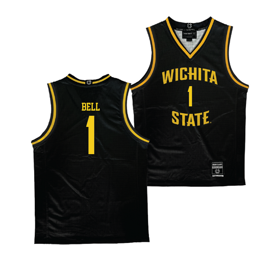 Wichita State Men's Basketball Black Jersey - Xavier Bell | #1 Small