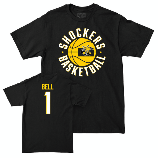 Wichita State Men's Basketball Black Hardwood Tee - Xavier Bell Small
