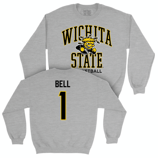 Wichita State Men's Basketball Sport Grey Classic Crew - Xavier Bell Small