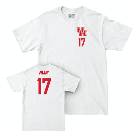 Houston Football White Logo Comfort Colors Tee  - Indiana Wijay