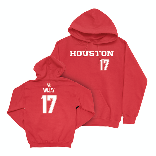 Houston Football Red Sideline Hoodie  - Indiana Wijay