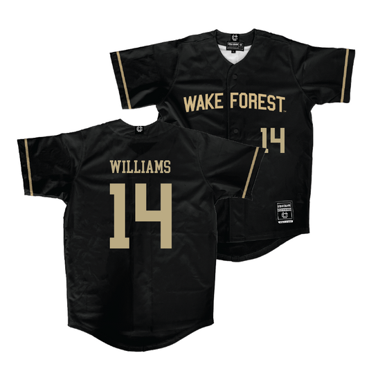 Wake Forest Baseball Black Jersey - Javar Williams | #14