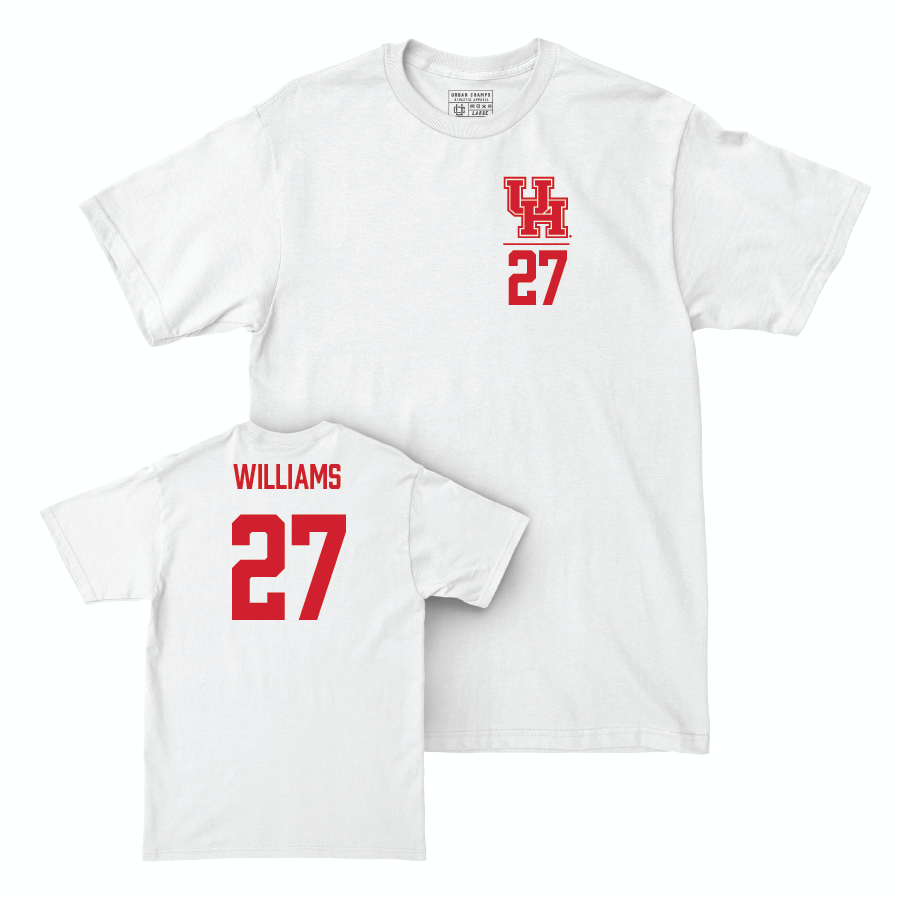 Houston Football White Logo Comfort Colors Tee  - Maurice Williams