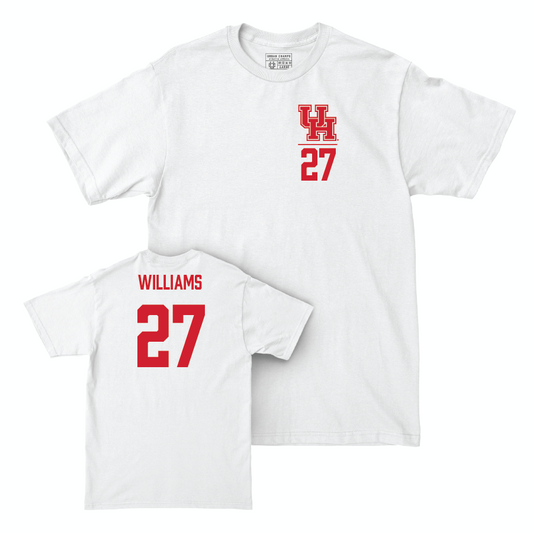 Houston Football White Logo Comfort Colors Tee  - Maurice Williams