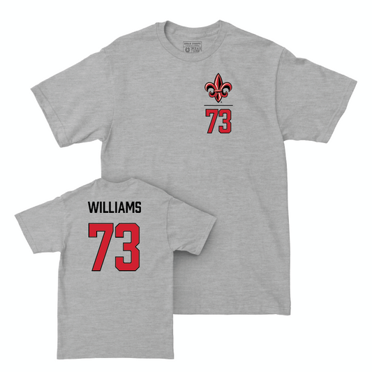 Louisiana Football Sport Grey Logo Tee  - Devron Williams
