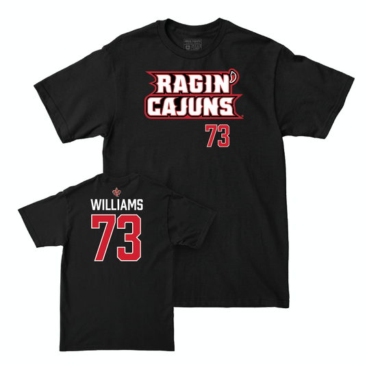 Louisiana Football Black Ragin' Cajuns Tee  - Devron Williams