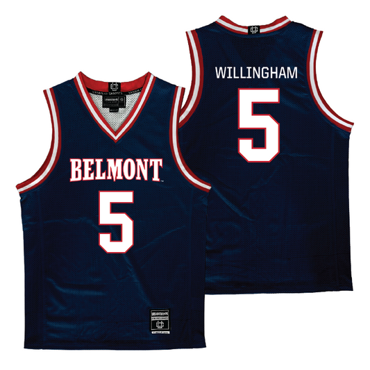 Belmont Men's Basketball Navy Jersey - Jayce Willingham | #5