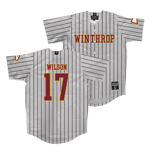 Winthrop Baseball Sport Grey Jersey - Harrison Wilson | #17